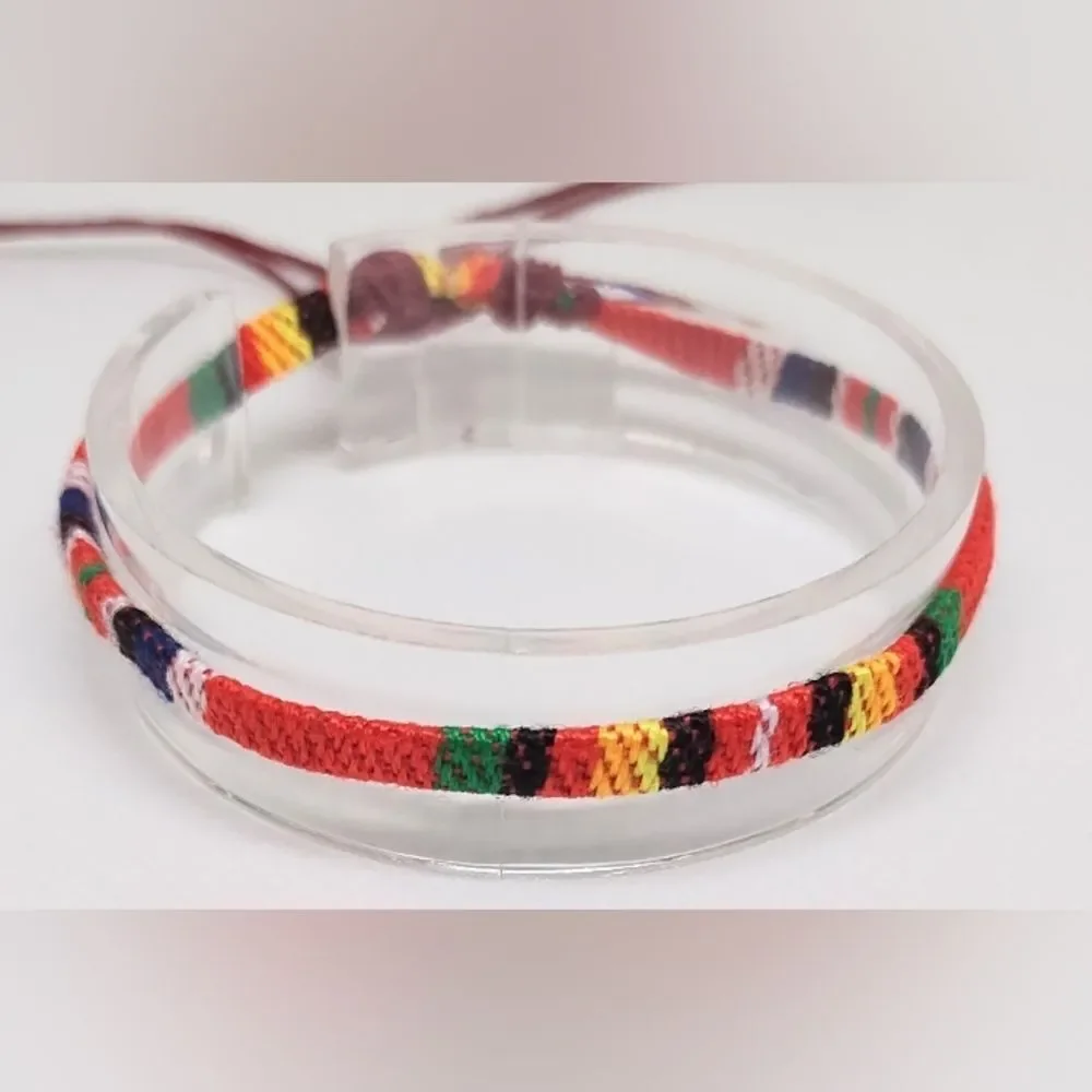 Men's bracelet striped punk new e76